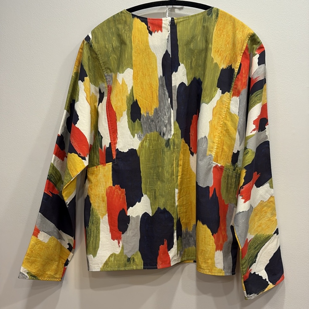 COS Multicolor Abstract Print Top - Picture 3 of 7